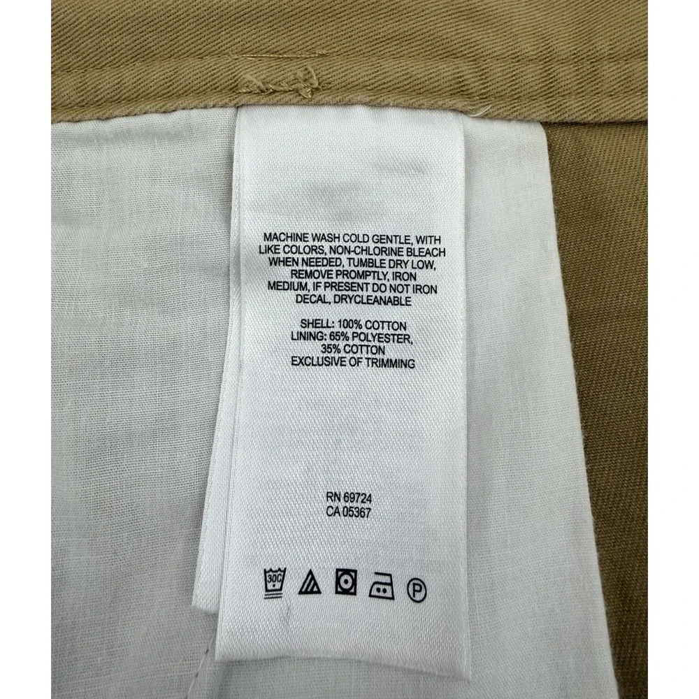 Columbia 36W 10L Khaki Cotton Cargo Men's Shorts AM4692, Omni-Shade